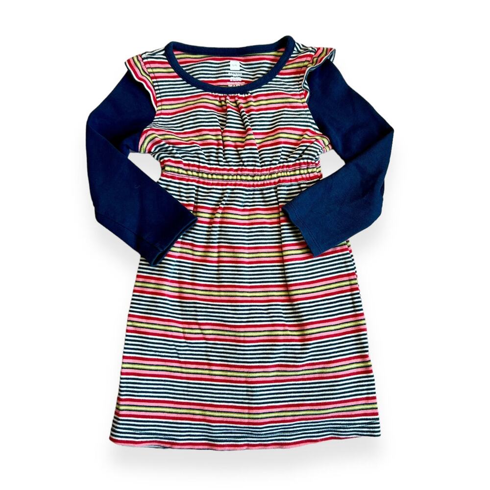 Tea Collection Eniko Stripe Layered Sleeve Dress Girls 2